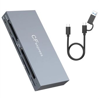 CR353 6-in-1 Cfexpress Type B / CF / XD / MS / SD / TF Geheugenkaartlezer Computer Laptop Adapter met Kabel