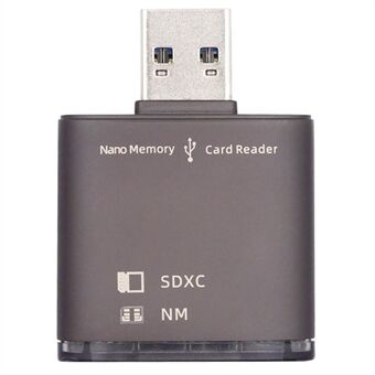 U3-061 USB 3.0 naar NM Nano-geheugenkaart SD-kaartlezer en -schrijver voor Mate-serietelefoon / camera / laptop