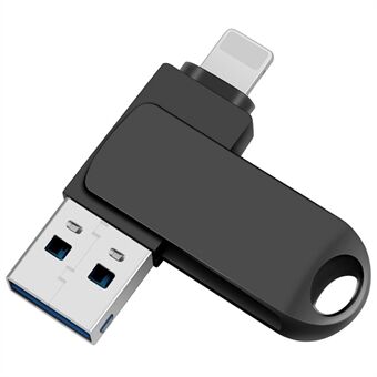 2 in 1 Kaartlezer 64GB OTG USB Flash Drive met 8Pin + USB 3.0 Poort U Schijf voor iPhone Computer PC