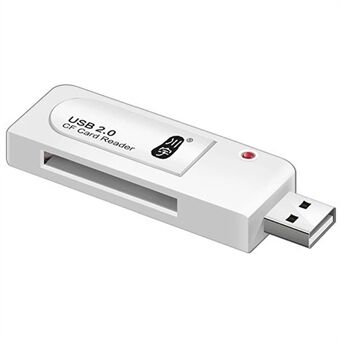 KAWAU C201 USB 2.0 CF-geheugenkaartlezer 60 MB/s Hoge snelheid 512 GB Maximale ondersteunde geheugencapaciteit