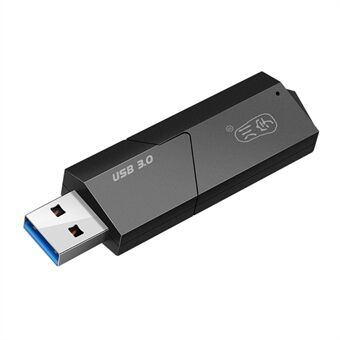 KAWAU C307 Mini Draagbare USB3.0-kaartlezer SD+TF 2-in-1 kaartlezer met hoesje / Enkele stationsletter