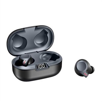 TWS Bluetooth V5.0 Touch Control Draadloze koptelefoon In-ear koptelefoon met LED-scherm