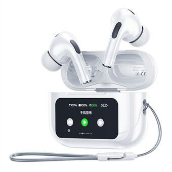 WEKOME WS-05 TWS Bluetooth Oortelefoon ANC+ENC Ruisonderdrukkende Headset met Kleurenscherm Oplaadhoes