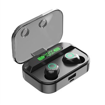 TG02 In-ear hoofdtelefoon Bluetooth HIFI Sound Draadloze koptelefoon met LED-oplaadetui