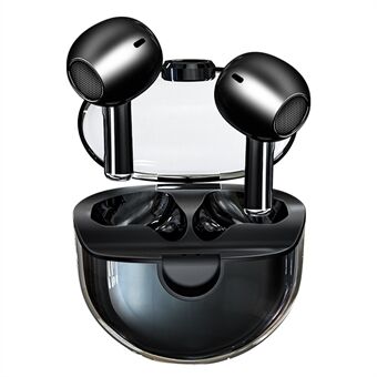 M6 Mini Transparante Bluetooth-oordopjes HiFi-geluid Hoofdtelefoon Touch Control TWS-oortjes
