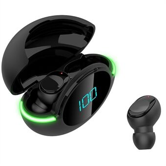 Y80 Bluetooth Headset Sport TWS Oordopjes Draadloze in-ear hoofdtelefoon met LED digitaal display Sfeerverlichting