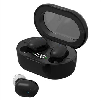 E8S Mini TWS Bluetooth-koptelefoon Digitaal display HiFi Stereo Wireless Touch In-ear headset