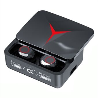 M90 TWS Bluetooth-oortelefoon Stereomuziek Draadloze Touch-headset met oplaadetui voor digitaal display