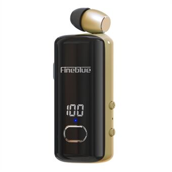 FINEBLUE F580 bedrade zakelijke lavalier-headset met enkel oor, met inkomende oproep, trillingen, stroomweergave, draadloze Bluetooth-hoofdtelefoon