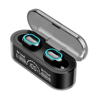 G35 TWS Draadloze Bluetooth Oortelefoon Mini In-ear Oordopjes Touch Headset met Digitaal Display Oplaadkoffer