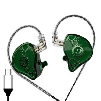 ND Venus Loskoppelbare Type-C Bedrade Hoofdtelefoon HiFi Geluid Industriële In-Ear Oordopjes (Zonder Microfoon)