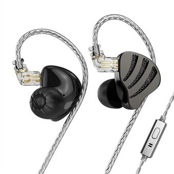 ND Nice HiFi Geluidskoptelefoon In-Ear 0.75mm 2-Pin Interface Bedrade Oordopjes - Zwart  /  met Microfoon