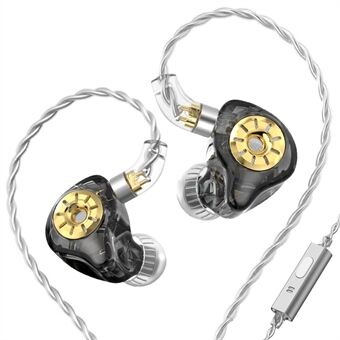 TRN ST1 Pro Afneembare 3.5mm Bedrade In-Ear Oortelefoon HiFi Muziek Afstembare Hoofdtelefoon met Microfoon