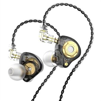 TRN MT1 Pro Verwijderbare 3,5mm Bedrade In-Ear Oortelefoon Heavy Bass Muziekhoofdtelefoon zonder Microfoon