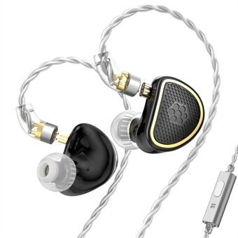 TRN Xuanwu Afneembare 3.5mm Bedrade In-Ear Oortelefoon 10mm Vierkante Planar Driver HiFi Hoofdtelefoon met Microfoon