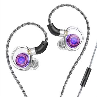 TRN Jellyfish loskoppelbare 2.5+3.5+4.4mm bedrade in-ear oortelefoon HiFi muziek hardloopheadset met microfoon