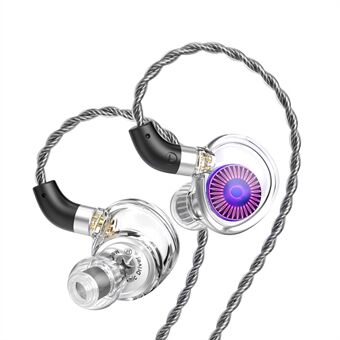 TRN Jellyfish Afneembare 2.5+3.5+4.4mm Bedrade In-Ear Hoofdtelefoon HiFi Muziek Hardlopen Headset zonder Microfoon