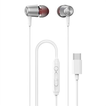 DUDAO X1ProT Type-C Bedrade In-Ear Oordopjes HiFi Geluid Koptelefoon voor iPhone Huawei