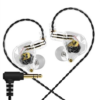 ND NX2 Bedrade Oordopjes Dynamische Drivers Hoofdtelefoon HiFi Stereo Bass Oordopjes met Afneembare Kabel, Geen Microfoon