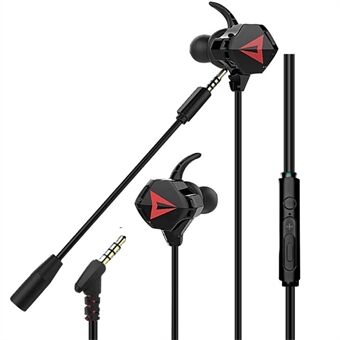 G5 3,5 mm bedrade in-ear gaming-hoofdtelefoon Mobiele pc Gamer-koptelefoon met oorhaken