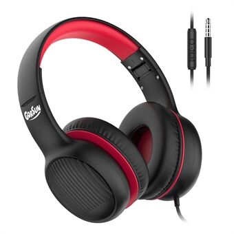 GORSUN A66 3.5mm bedrade koptelefoon 85/94dB Volumelimiet Over-ear Headset Kinderen Opvouwbare hoofdtelefoon