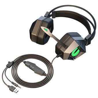 SY-G15 bedrade gaming-hoofdtelefoon HD-microfoon HiFi-computer Gamerverlichting Headset