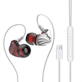 T2000 Music Gaming Headset Waterdichte Type-C bedrade in-ear koptelefoon met microfoon