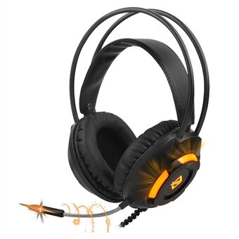 AJAZZ AX120 Gaming Headset Over Ear Koptelefoon 3,5 mm + USB-connector met ruisonderdrukkingsmicrofoon