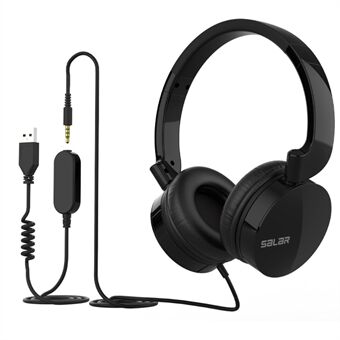 SALAR H93 Zakelijke operator Voice Headset Mobiele telefoon Computergames Bedrade hoofdtelefoon met afneembare microfoon