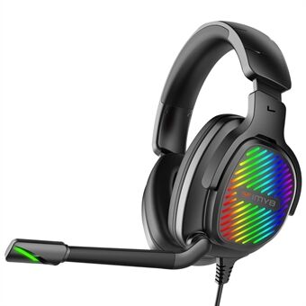 IMYB A82 PC-gaminghoofdtelefoon HD HiFi-geluid Bedrade headset met RGB-gradiëntlicht en comfortabele hoofdband