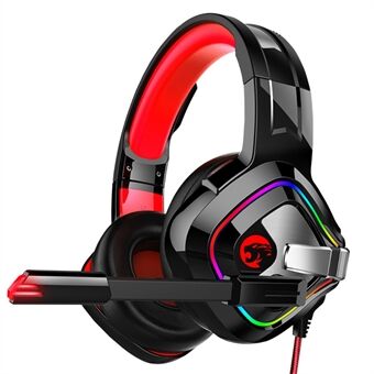 IMYB A66 USB + 3,5 mm bekabelde over-ear E-sports-hoofdtelefoon RGB-licht Stereo 7.1 bas PC-gamingheadset