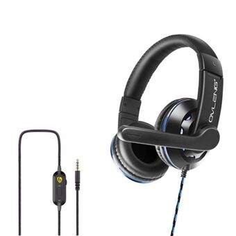 OVLENG OV-P2 3,5 mm gaming-hoofdtelefoon Bedrade oortelefoon E-Sports-hoofdtelefoon met instelbare ruisonderdrukkende microfoon voor PS4 / Xbox One / mobiele telefoon / computer