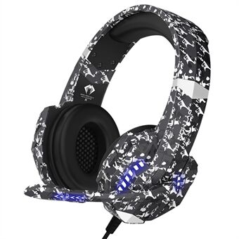 PYTHON FLY Bedrade gaming-headset Stereogeluid Kleurrijk licht 3,5 mm over-ear hoofdtelefoon met microfoon