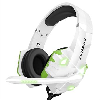 PYTHON FLY G9000MAX 3,5 mm + USB bedrade over-ear E-sports hoofdtelefoon 7.1 surround sound computer gaming-headset met LED-licht