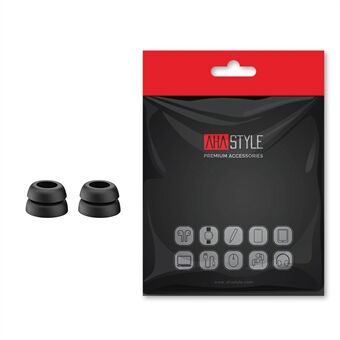 AHASTYLE PT168 Een paar oordopjes Caps Soft Silicone Oortelefoon Tips Vervanging voor Samsung Galaxy Buds Pro, Maat: S