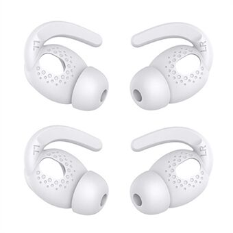 AHASTYLE PT40 2 paar L maat oorhaak oortips voor Apple AirPods 3, Antislip anti-verlies oortelefoon hoesje siliconen oortips.