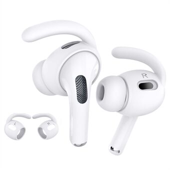 AHASTYLE PT189 1 Paar S-maat oordopjes oorhaak-tips voor Apple AirPods Pro 2, zachte siliconen antislip anti-verloren oordopjeshoesjes.