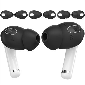 AHASTYLE PT66-3 3 paar oortelefoon siliconen doppen voor Apple AirPods 3, draadloze oordopjes oordopjes vervanging, maat: M