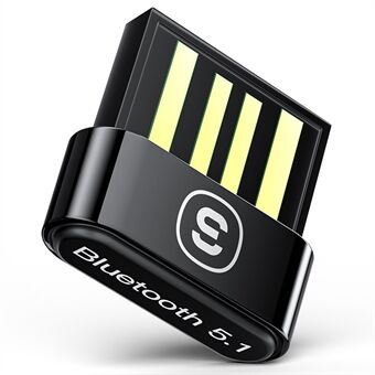 ESSAGER USB Bluetooth 5.1 Adapter USB Bluetooth 5.1 Dongle - Zwart
