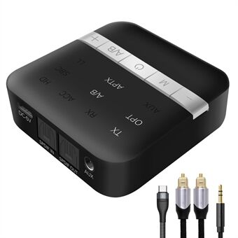 TX200 2-in-1 optische vezel coaxiale Bluetooth 5.0 zender ontvanger HD audio adapter