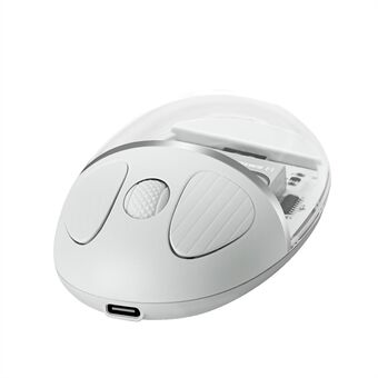 BENWIS OT-CMS-WH Crystal Mouse Stille Draadloze Bluetooth / 2.4GHz Dual Mode Muizen