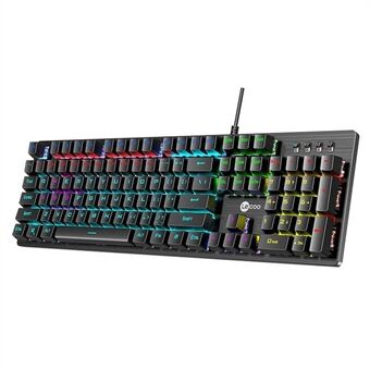 LENOVO LECOO GK302 USB Bedrade Mechanische Toetsenbord Kleurrijke Achtergrondverlichting 104-Toets Gaming Toetsenbord