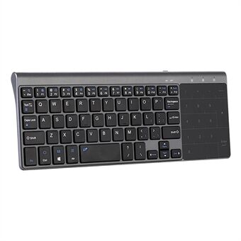 MC-41AG 59-toetsen ultra dun draadloos toetsenbord met touchpad voor PC / laptop / slimme TV.