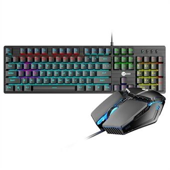 LENOVO LECOO GC300 USB-bedraad kleurlicht gaming mechanisch toetsenbord en muis set