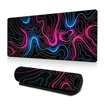 300*700*3mm Grote Muismat Abstract Patroon Anti-slip Computer Laptop Desktop Mat - Lijn