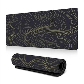 300*800*2mm Stijlvol Abstract Patroon Groot Muismat Natuurlijk Rubber Desktop Mat - Lijn