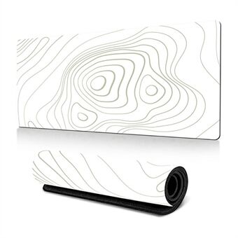 300*800*2mm Stijlvol Abstract Patroon Groot Muismat Natuurlijk Rubber Desktop Mat - Lijn