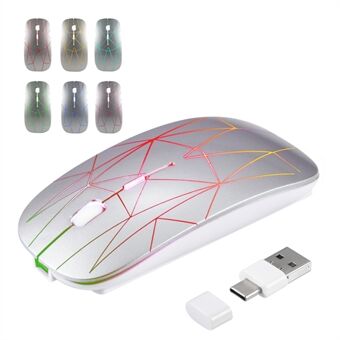 E39 Oplaadbare 2.4G Draadloze Gaming Muis 1600 DPI RGB Ademhaling Licht Computer Laptop Ergonomische Muizen