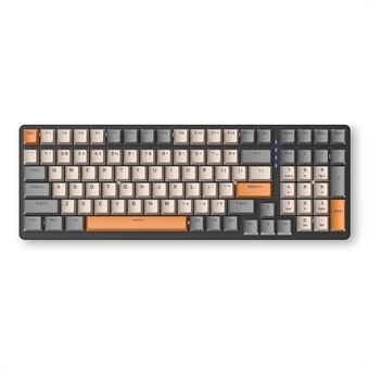 GRATIS WOLF K3 mechanisch toetsenbord 100-toetsen gamingtoetsenbord met kleurrijke lichteffecten voor kantoor, thuiscomputers, laptops