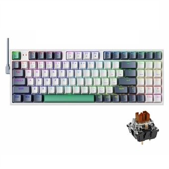 MACHENIKE K500-94 Bedrade Gaming Toetsenbord RGB Achtergrondverlichting Mechanisch Gevoel Ergonomisch Toetsenbord